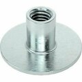 Bsc Preferred Steel Round-Base Weld Nut Zinc-Plated 10-32 Thread Size 45/64 Diameter x 1/32 Thick Base, 25PK 90596A230